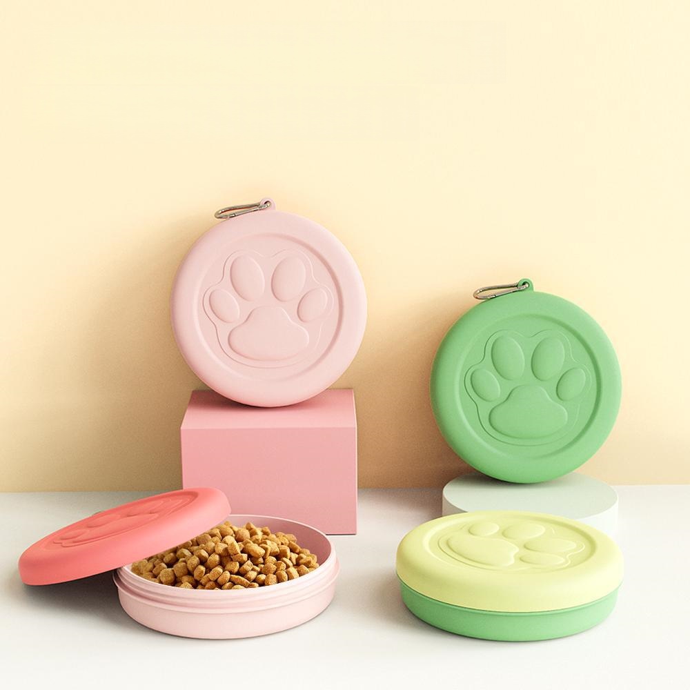 Food Snacks For Hiking - 新しい多機能ポータブル屋外ペットボウル、2-in-1旅行用犬用フード・水入れ、ハイキング、キャンプ、外出時の給餌用スナックボックス