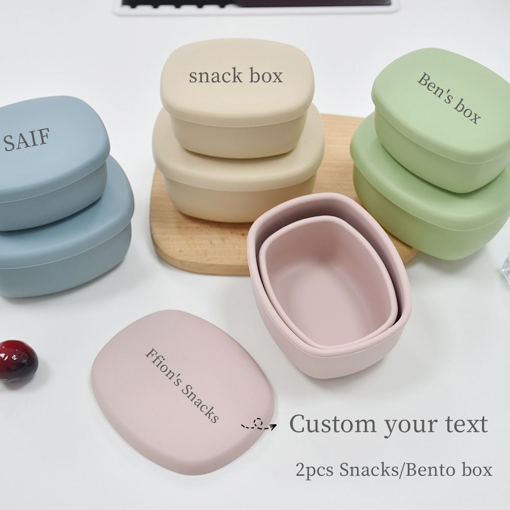 2個パック 350ml + 200ml シリコン製食品保存容 - Food Snacks Name のレビューと価格