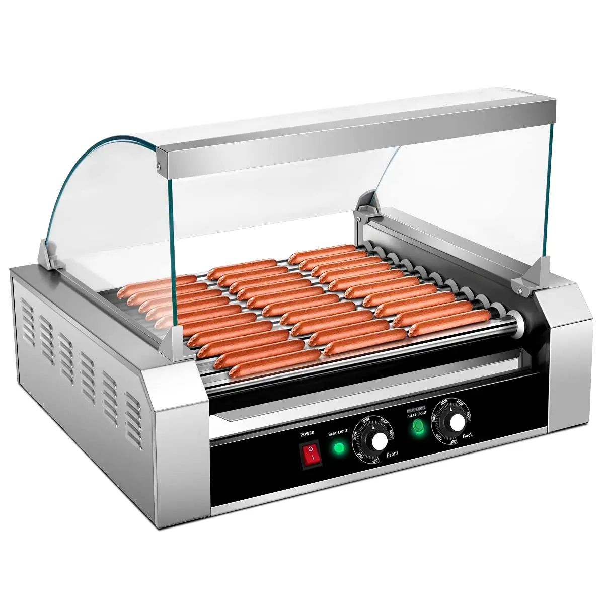 軽食店用品 電気ホットドッグ5/7/9/11/14ローラーグ - Snacks Food Warmer のレビューと価格