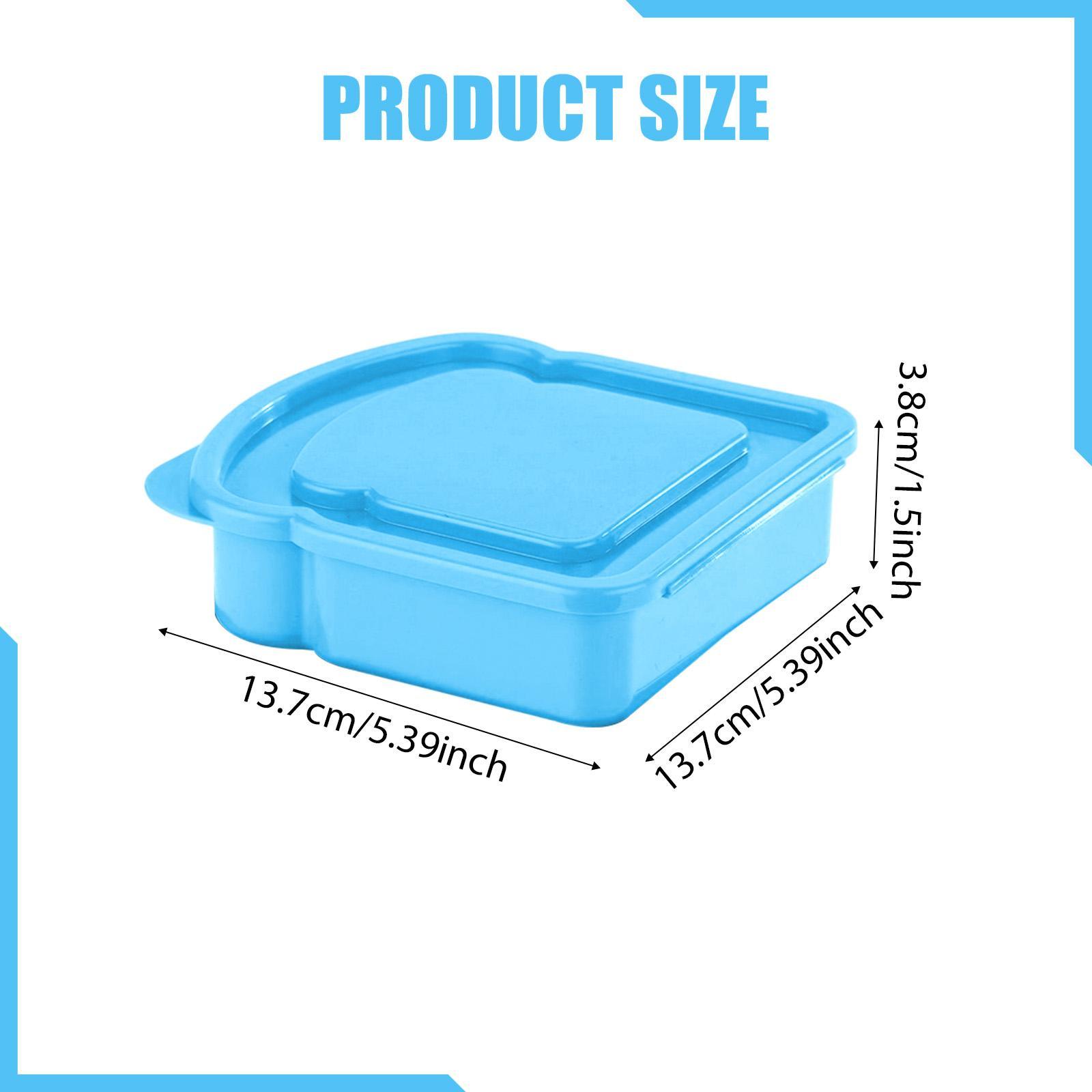 弁当箱 再利用可能なサンドイッチ収納ボックス 食品グレードの - Food Snacks For Hiking のレビューと価格
